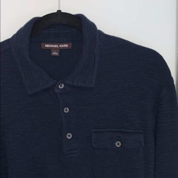 Michael Kors Navy Overshirt - Picture 2 of 4